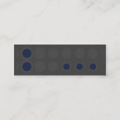 Carte De Visite Mini elipses : marine : (Dos)