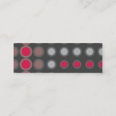 Carte De Visite Mini elipses : néon rouge : (Dos)