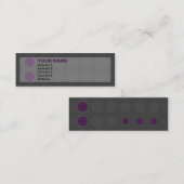 Carte De Visite Mini elipses : pourpres : (Devant / Derrière)