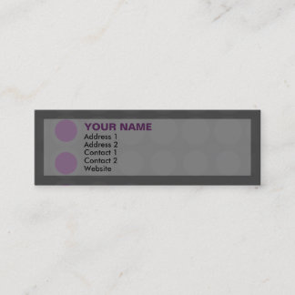 Carte De Visite Mini elipses : pourpres :