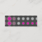 Carte De Visite Mini elipses : rose chaud : (Dos)