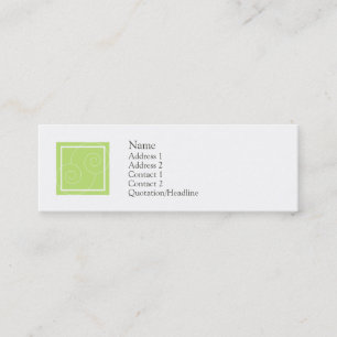 Carte De Visite Mini Elise - vert