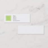 Carte De Visite Mini Elise - vert (Devant / Derrière)