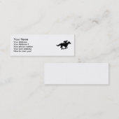 Carte De Visite Mini Emballage de course de cheval (Devant / Derrière)