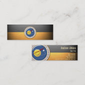 Carte De Visite Mini Emblème de la NASA [3D] (Devant / Derrière)