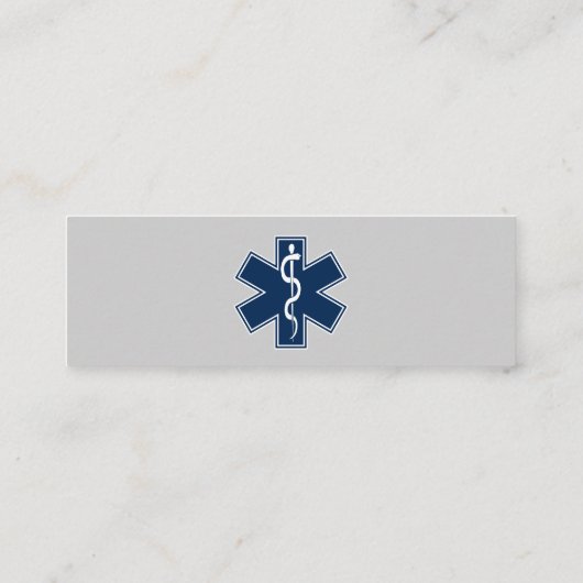 Carte De Visite Mini EMS EMT paramétré (Dos)