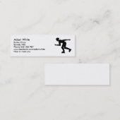 Carte De Visite Mini En ligne patinant (Devant / Derrière)