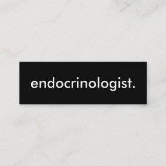 Carte De Visite Mini endocrinologue.