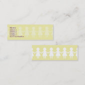Carte De Visite Mini Enfants - maigres (Devant / Derrière)