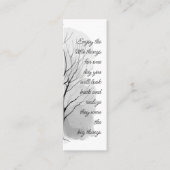 Carte De Visite Mini Enjoy Little Things Inspirational Life Quote  (Devant)