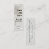 Carte De Visite Mini Enregistrer la date (taupe) (Devant / Derrière)