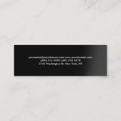 Carte De Visite Mini Entraîneur de fitness rouge noir mince (Dos)