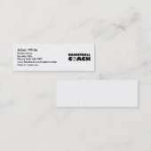 Carte De Visite Mini Entraîneur de football (Devant / Derrière)