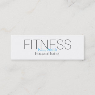 Carte De Visite Mini Entraîneur personnel élégant moderne de forme