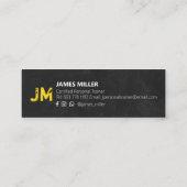 Carte De Visite Mini Entraîneur personnel entraîneur de fitness moderne (Dos)