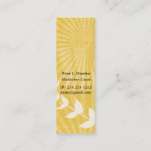 Carte De Visite Mini Entraîneur spirituel de méditation (Dos)