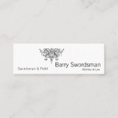 Carte De Visite Mini Épée de justice (avec des échelles) (Devant)