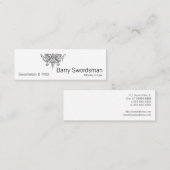 Carte De Visite Mini Épée de justice (avec des échelles) (Devant / Derrière)