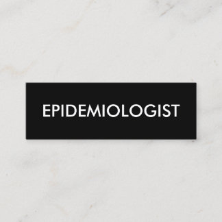 Carte De Visite Mini épidémiologiste