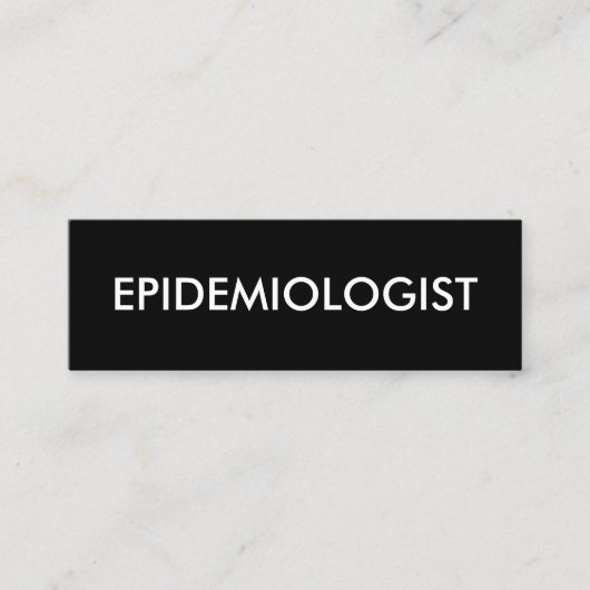 Carte De Visite Mini épidémiologiste (Devant)