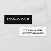 Carte De Visite Mini épidémiologiste (Devant / Derrière)