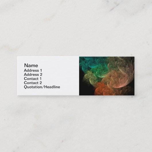 Carte De Visite Mini Espace d'art abstrait Bird (Devant)