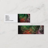 Carte De Visite Mini Espace de feu d'art abstrait (Devant / Derrière)