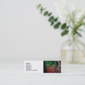 Carte De Visite Mini Espace de feu d'art abstrait (Debout devant)
