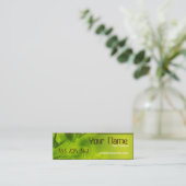 Carte De Visite Mini Espace vert profil mince (Debout devant)