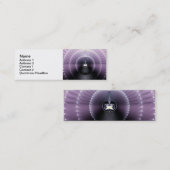 Carte De Visite Mini Espace Violet (Devant / Derrière)