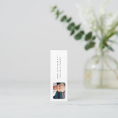 Carte De Visite Mini Espagnol En Mémoire Amoureuse Signet cadeau funéra (Debout devant)