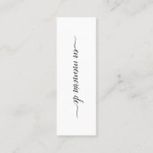 Carte De Visite Mini Espagnol En Mémoire Amoureuse Signet cadeau funéra (Dos)