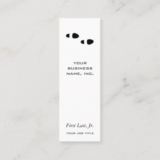 Carte De Visite Mini Étapes de pied (Devant)