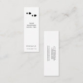 Carte De Visite Mini Étapes de pied (Devant / Derrière)