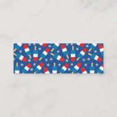 Carte De Visite Mini Été 4 juillet Patriotic Popsicles Signet (Dos)