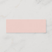 Carte De Visite Mini Ethereal Blush Peach Floral Website Rsvp (Dos)