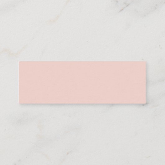 Carte De Visite Mini Ethereal Blush Peach Floral Website Rsvp (Dos)