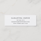 Carte De Visite Mini Étincelle Champagne (Dos)