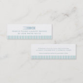 Carte De Visite Mini Étiquette/carte de visite d'oscillation de menthe (Devant / Derrière)