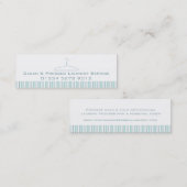 Carte De Visite Mini Étiquette/carte de visite d'oscillation de menthe (Devant / Derrière)