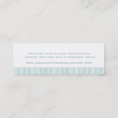 Carte De Visite Mini Étiquette/carte de visite d'oscillation de menthe (Dos)