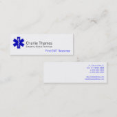 Carte De Visite Mini Étoile de la vie (Devant / Derrière)