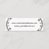 Carte De Visite Mini Étoile du Chat Cosmique (Dos)