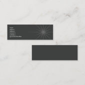 Carte De Visite Mini Étoile - maigre (Devant / Derrière)