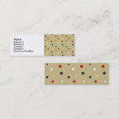 Carte De Visite Mini Étoiles (Devant / Derrière)