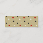 Carte De Visite Mini Étoiles (Dos)