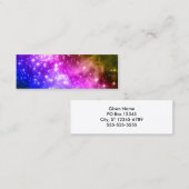Carte De Visite Mini Etoiles arc-en-ciel (Devant / Derrière)