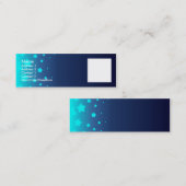 Carte De Visite Mini Étoiles bleu-clair (Devant / Derrière)