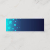 Carte De Visite Mini Étoiles bleu-clair (Dos)