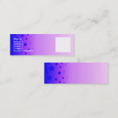 Carte De Visite Mini Étoiles bleues (Devant / Derrière)